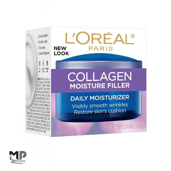 کرم-آبرسان-و-پرکننده-خطوط-لورال-کلاژن-LOreal-Collagen-Moisture-Filler-حجم-50-میلی-لیتر کرم آبرسان و پرکننده خطوط لورال کلاژن LOreal Collagen Moisture Filler حجم 50 میلی لیتر