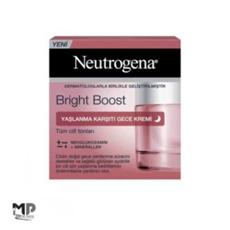 کرم شب روشن کننده و ضد لک مدل Bright Boost مناسب پوست های کدر و لک دار حجم 50 میل نوتروژینا