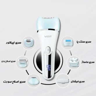 اطلاعات ست اصلاح موی بدن بانوان V-733 وی جی ار
