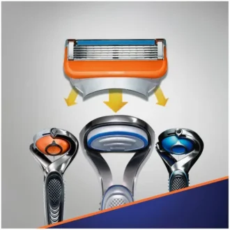 نمای دیگر تیغ یدک ژیلت مدل Fusion 5 power بسته 4 عددی